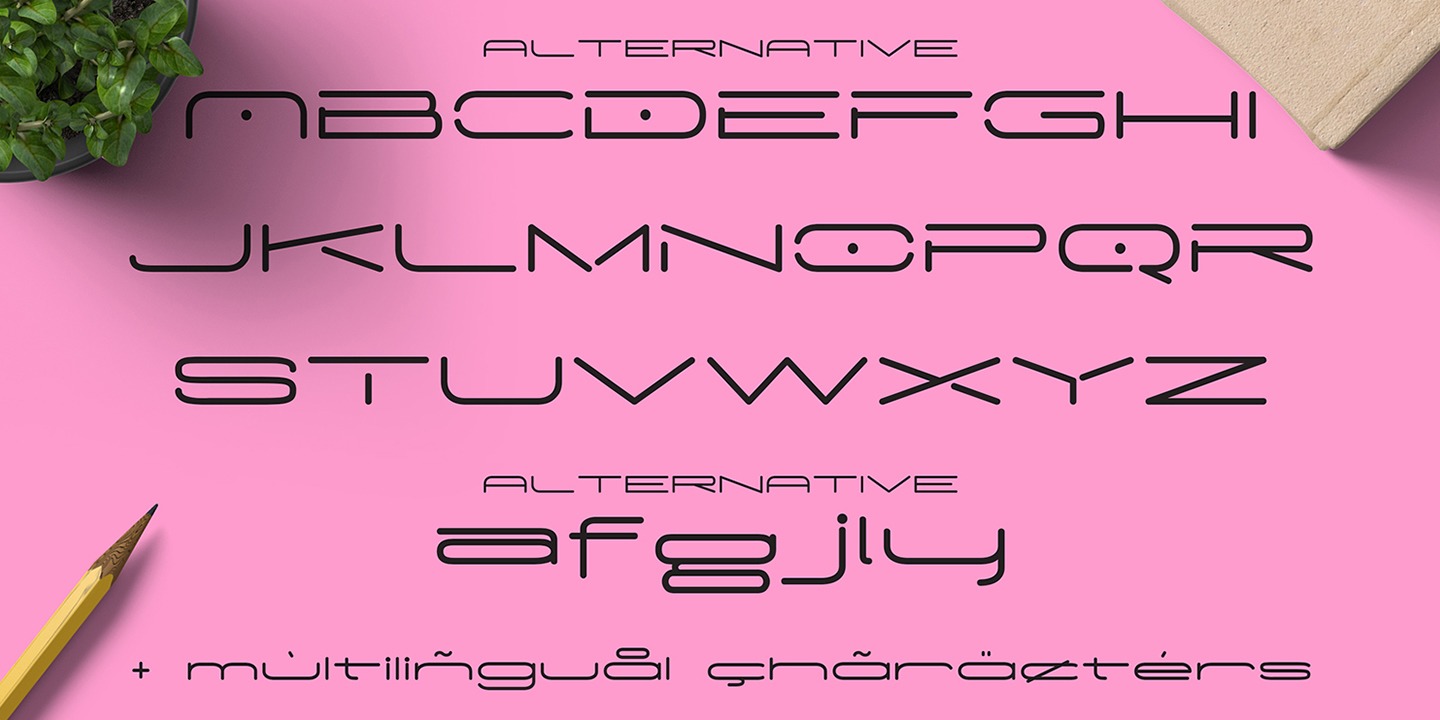 Ejemplo de fuente Munrolane Bold Italic